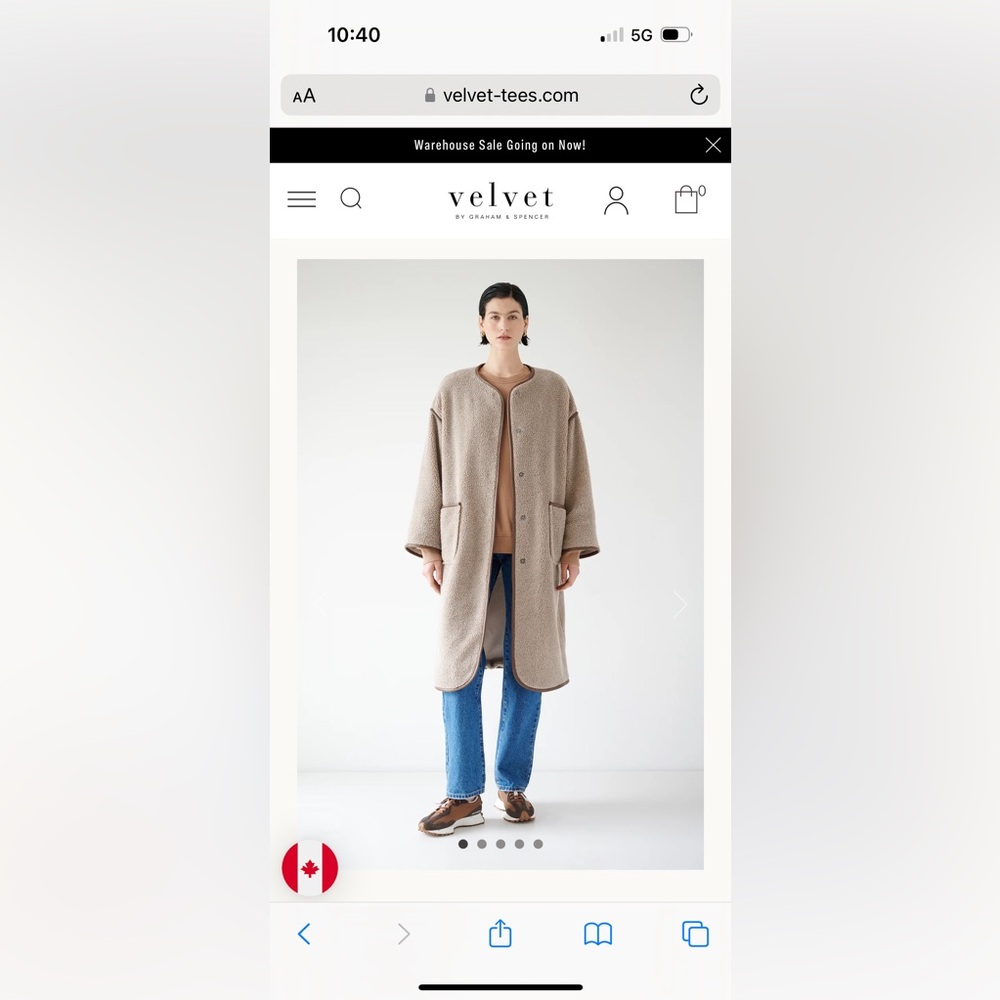 Velvet Greenwich Coat XS